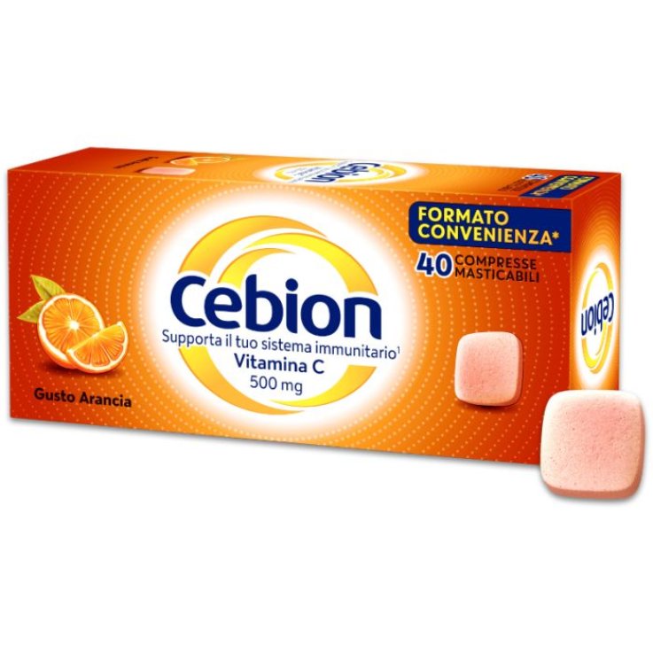 Cebion Vitamina C Gusto Arancia Compresse Masticabili