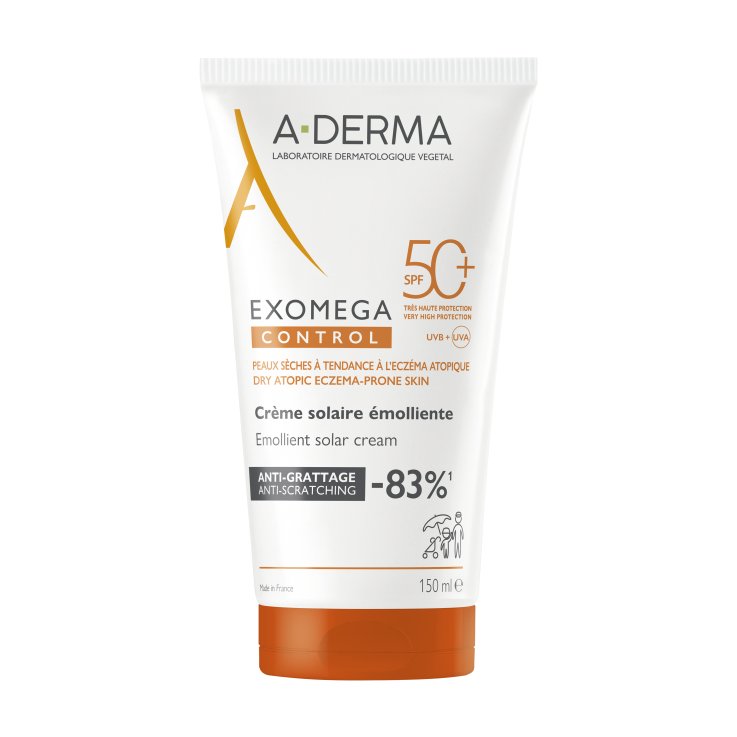 A-DERMA EXOMEGA CONTROL CREMA SOLARE EMOLLIENTE SPF50+ 150 ML