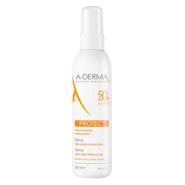 A-DERMA PROTECT SPRAY SOLARE SPF50+ PROTEZIONE MOLTO ALTA VISO E CORPO 200 ML