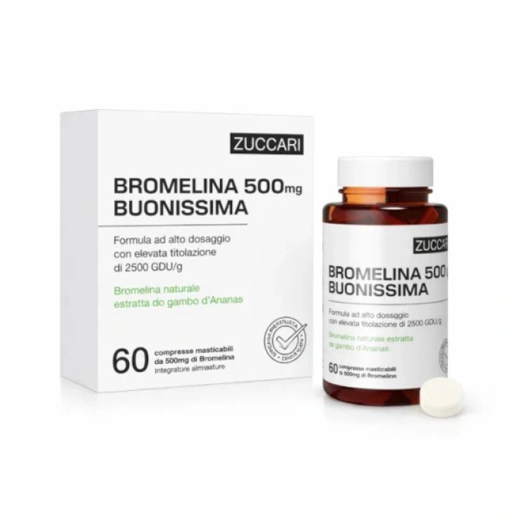 Zuccari Bromelina Buonissima 500 mg - 60 Compresse Masticabili