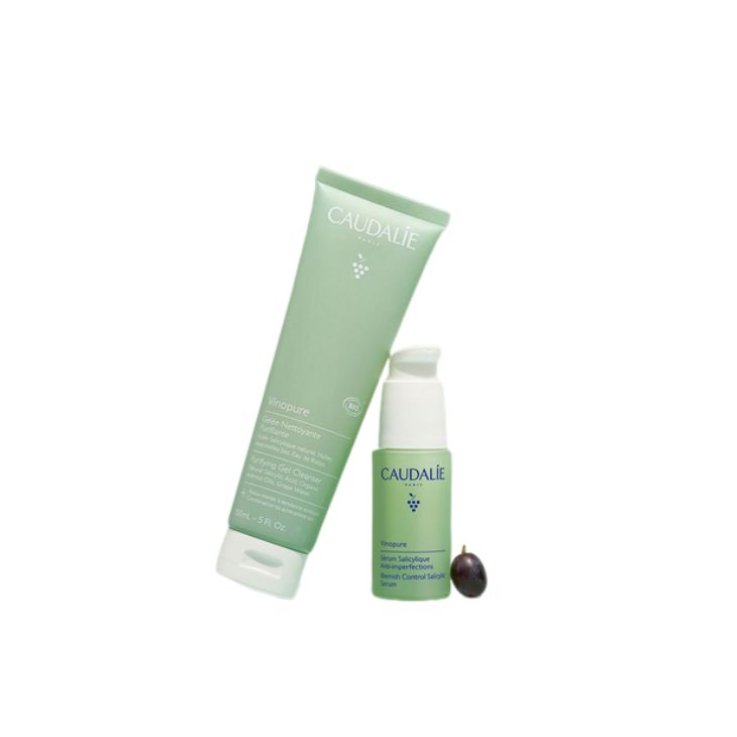 CAUDALIE VINOPURE COFANETTO SIERO SALICILICO ANTI-IMPERFEZIONI 30 ML + GEL DETERGENTE PURIFICANTE 150 ML