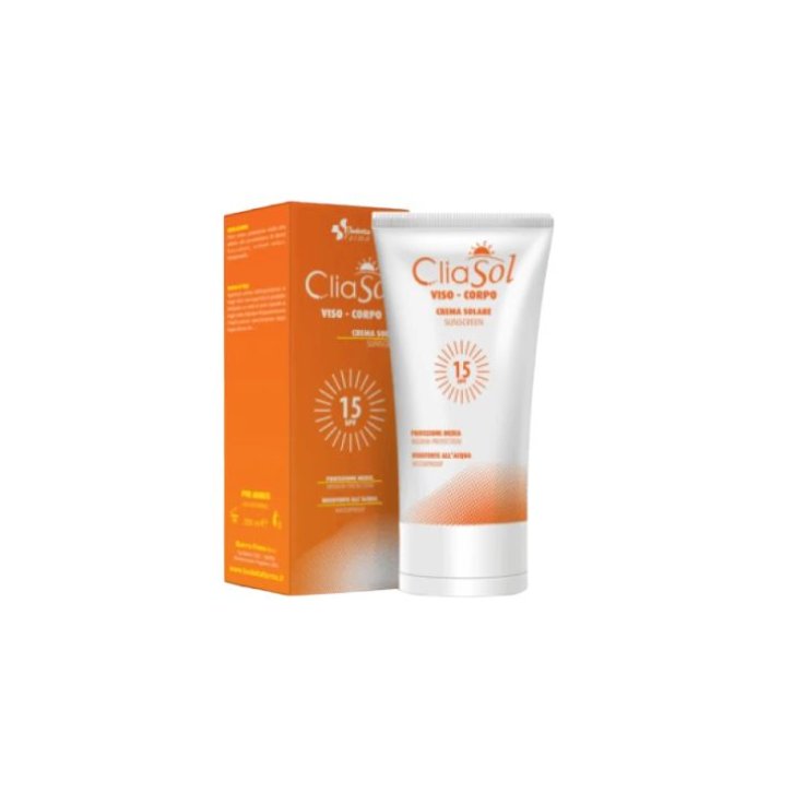 CLIASOL CREMA SOLARE SPF15 PROTEZIONE MEDIA IDRATANTE CORPO PER PELLE SCURA O ABBRONZATA 200 ML