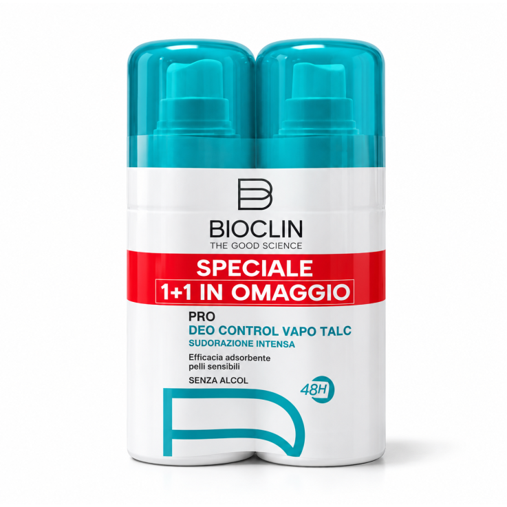 Bioclin Deo Control Talc Confezione doppia promozionale &ndash; Deodorante Antitraspirante