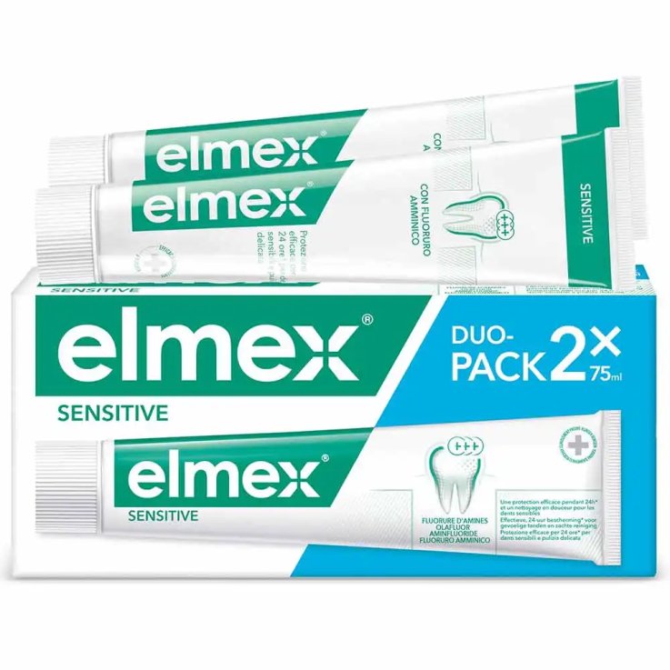 ELMEX SENSITIVE DENTIFRICIO BITUBO DENTI SENSIBILI PROTEZIONE QUOTIDIANA  2 X 75 ML