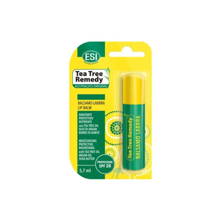 ESI TEA TREE REMEDY BALSAMO LABBRA AL LIMONE SPF20 IDRATANTE E PROTETTIVO PER LABBRA SECCHE E SCREPOLATE 5,7 ML