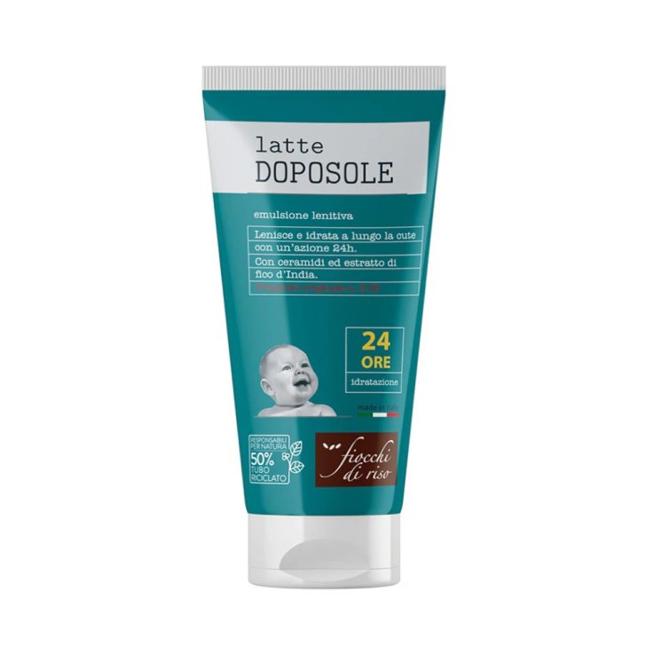 FIOCCHI DI RISO LATTE DOPOSOLE BAMBINI LENITIVO E IDRATANTE 24H CON CERAMIDI E FICO D&rsquo;INDIA 140 ML