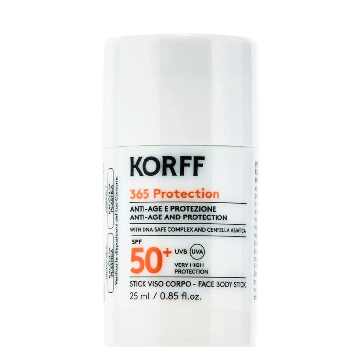 KORFF 365 PROTECTION STICK SPF50+ PER VISO, LABBRA, CICATRICI E ZONE SENSIBILI 25 ML