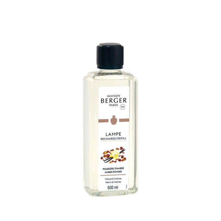 LAMPE BERGER - POUSSI&Egrave;RE D'AMBRE 500 ML (RICARICA PER LAMPE)