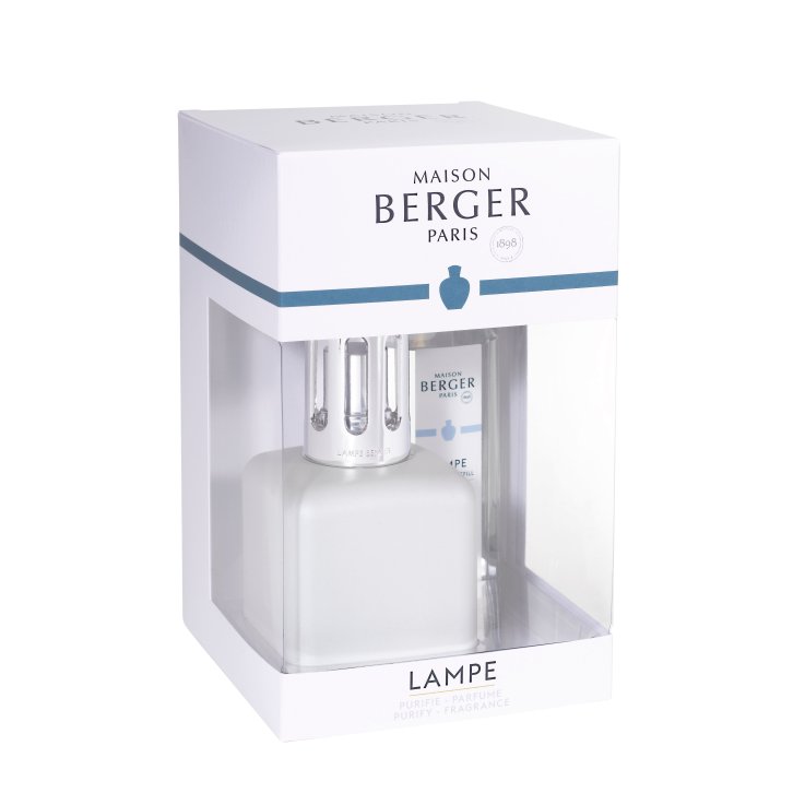 LAMPE BERGER &ndash; COFANETTO GLACON BIANCO + 250ML VELOURS D'ORIENT