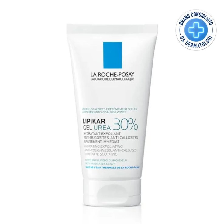 La Roche-Posay Lipikar Gel Urea 30% Trattamento Esfoliante Intensivo per Pelle Secca, Ruvida e Ispessita 50 ml