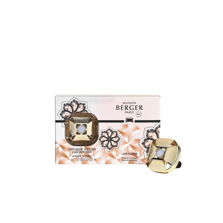 MAISON BERGER - DIFFUSORE PER AUTO ETERNITY ORO PROFUMO LADY FLOWER