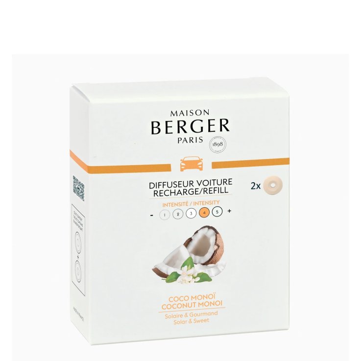 MAISON BERGER - RICARICHE PER DIFFUSORE AUTO 2PZ - COCO MONOI