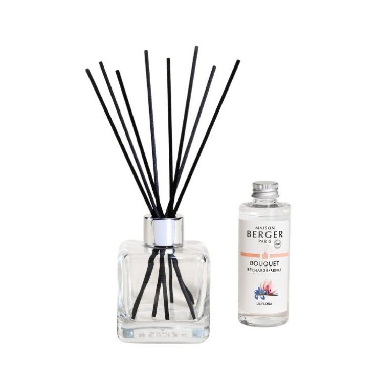 MAISON BERGER BOUQUET CUBE CON BASTONCINI - LILIFLORA 100ML