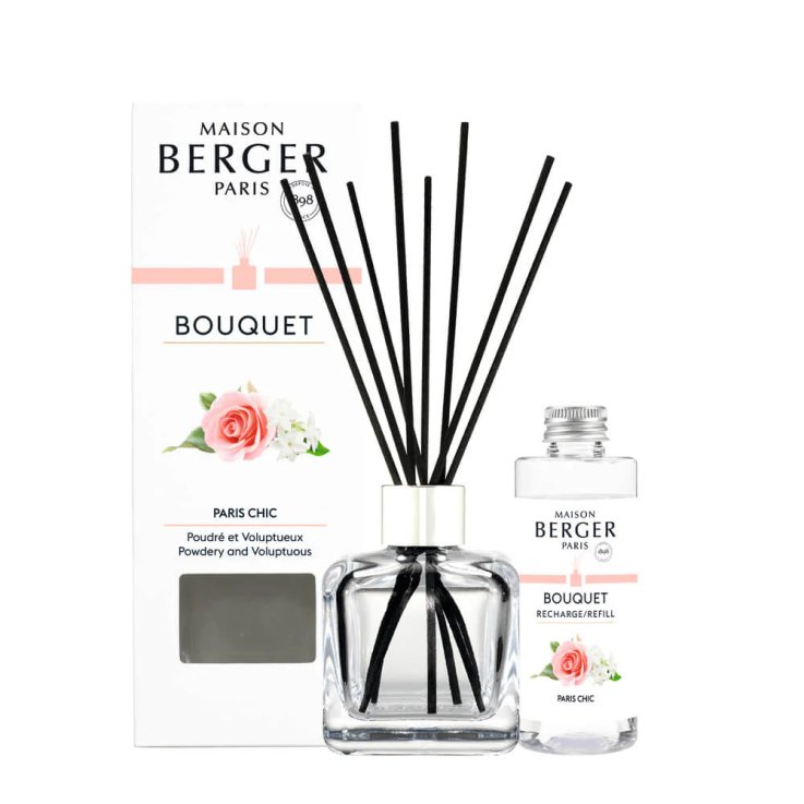 MAISON BERGER BOUQUET CUBE CON BASTONCINI - PARIS CHIC 100ML