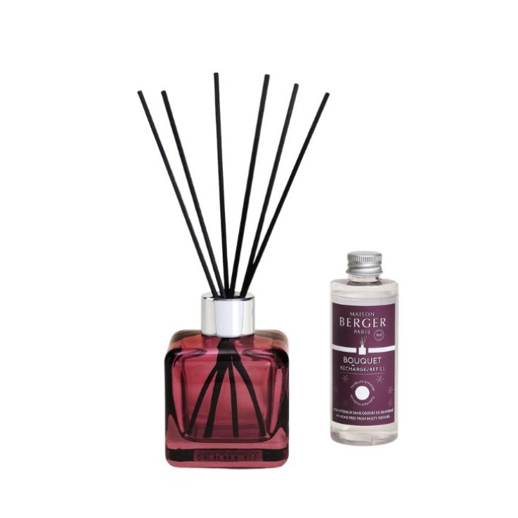 MAISON BERGER BOUQUET CUBE ANTI-ODORI CON BASTONCINI 100 ML &ndash; STANZA CHIUSA