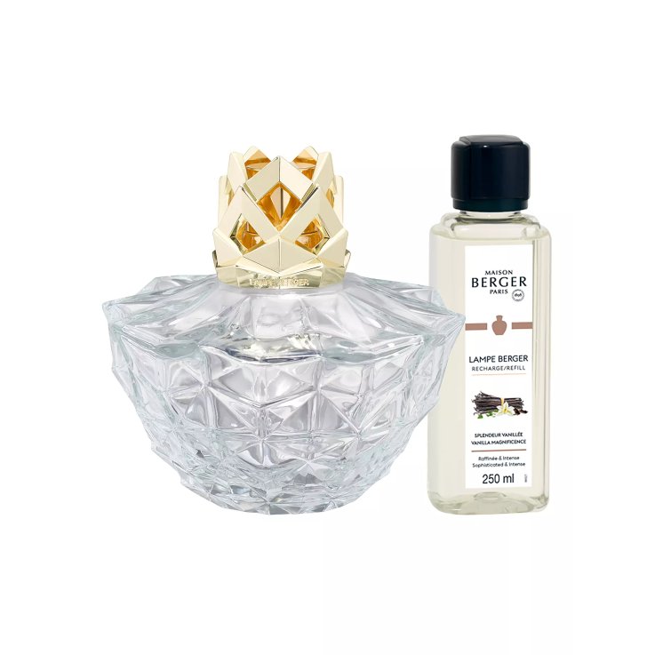 MAISON BERGER PARIS SET PROFUMO FALCON KALI TRASPARENTE CON 250 ML SPLENDEUR VANILL&Eacute;E
