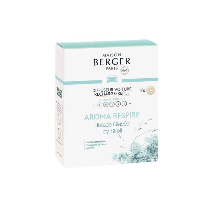 MAISON BERGER RICARICHE PER DIFFUSORE AUTO AROMA RESPIRE BALLADE GLAC&Eacute;E - 2 PZ