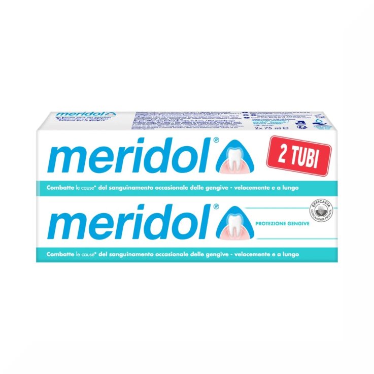 MERIDOL DENTIFRICIO PROTEZIONE GENGIVE DELICATO ANTIPLACCA DUO PACK 2X75 ML