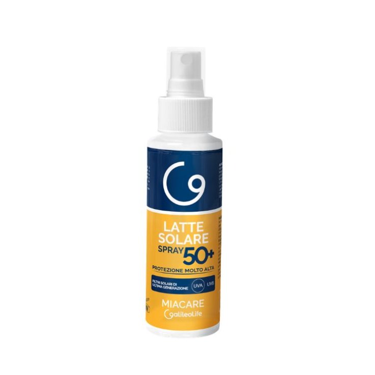 MIACARE LATTE SPRAY SOLARE SPF50+ PROTEZIONE MOLTO ALTA VISO E CORPO WATER RESISTANT 100 ML