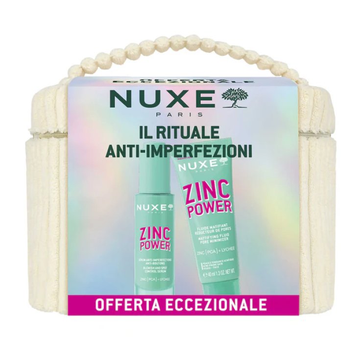 NUXE ZINC POWER VANITY SET COFANETTO ANTI IMPERFEZIONI PELLE GRASSA SIERO 30 ML + FLUIDO OPACIZZANTE 40 ML
