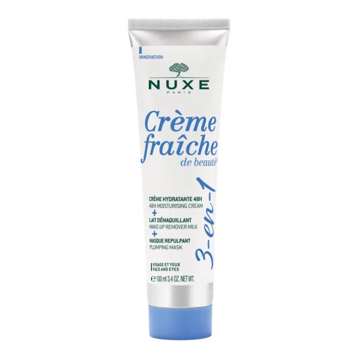 NUXE CR&Egrave;ME FRA&Icirc;CHE DE BEAUT&Eacute; 3 IN 1 CREMA IDRATANTE 48H / LATTE STRUCCANTE / MASCHERA RIMPOLPANTE 100 ML