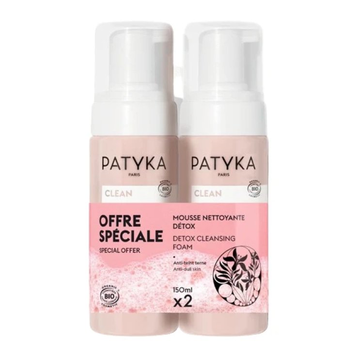 PATYKA CLEAN DUO MOUSSE DETERGENTE DETOX &ndash; 150 ML + 150 ML