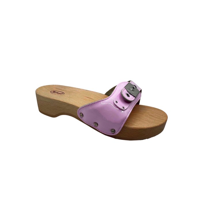 Pescura Heel Donna Zoccoli Anatomici in Pelle Rosa lucido N.36