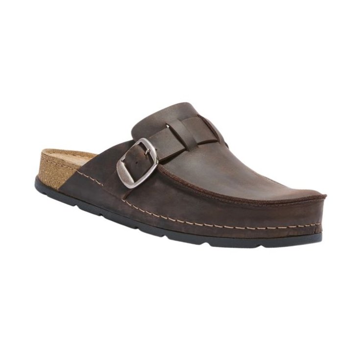 SCHOLL BORA MOCASSINI UOMO OILED LEATHER TESTA DI MORO N.41