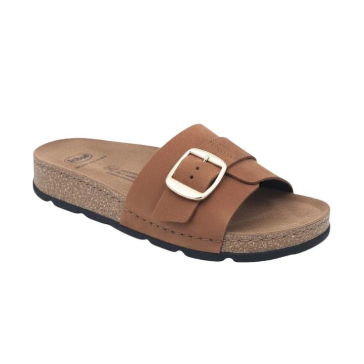 SCHOLL CIABATTE BORA 1 STRAP DONNA COGNAC N.36