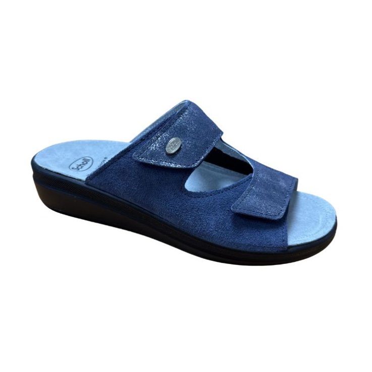 SCHOLL CIABATTE ESTIVE DONNA ANTONIA ELASTIC BLU N.36