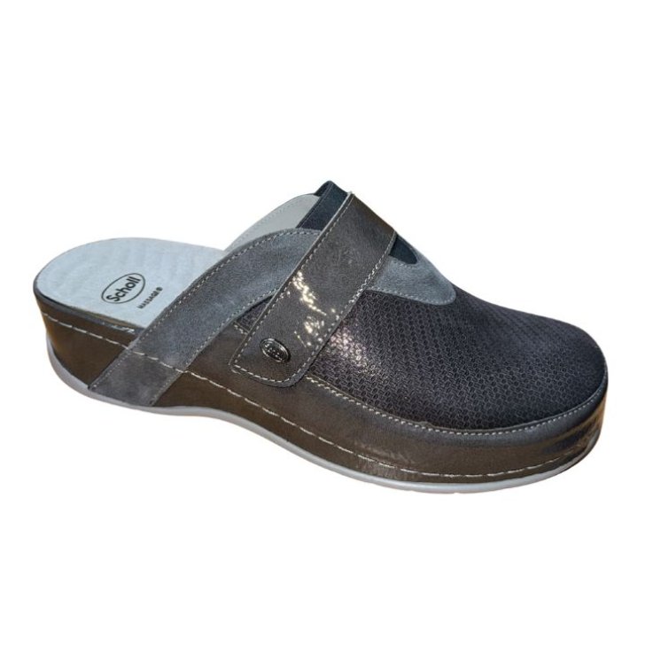 SCHOLL PANTOFOLA ARIES PATENT SYNTH TAUPE DONNA N.39