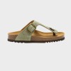 SCHOLL SANDALI ANAIS LEASURE SALVIA PELLE SCAMOSCIATA N.41