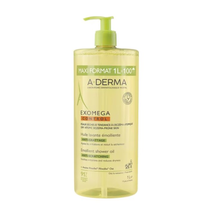 A-Derma Exomega Control Olio Lavante Emolliente Detergente per Pelle Atopica e Secca 1 Litro A-Derma Exomega Control Olio Lavante Emolliente Detergente per Pelle Atopica e Secca 1 Litro