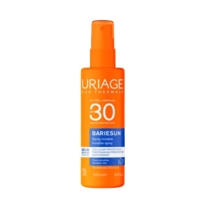 URIAGE BARI&Eacute;SUN SPRAY SOLARE INVISIBILE SPF30 PROTEZIONE ALTA VISO E CORPO PER PELLE SENSIBILE 200 ML