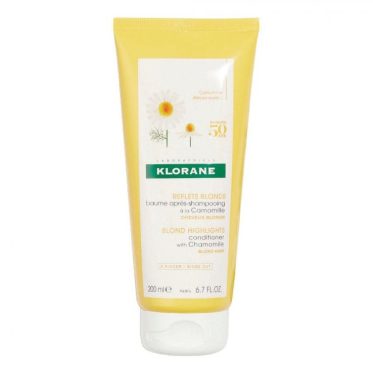 Klorane Balsamo alla Camomilla 200 ml | Illuminante e Districante per Capelli Biondi