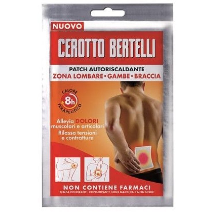 Bertelli Cerotto Autoriscaldante 2 Celle | Cerotto Termico per Dolori Muscolari e Articolari