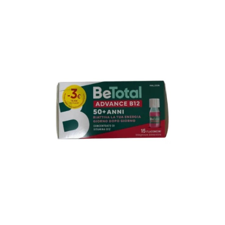 Betotal - Advance B12 50+ Ricarica Energia E Difese PROMO Confezione 15 Flaconi