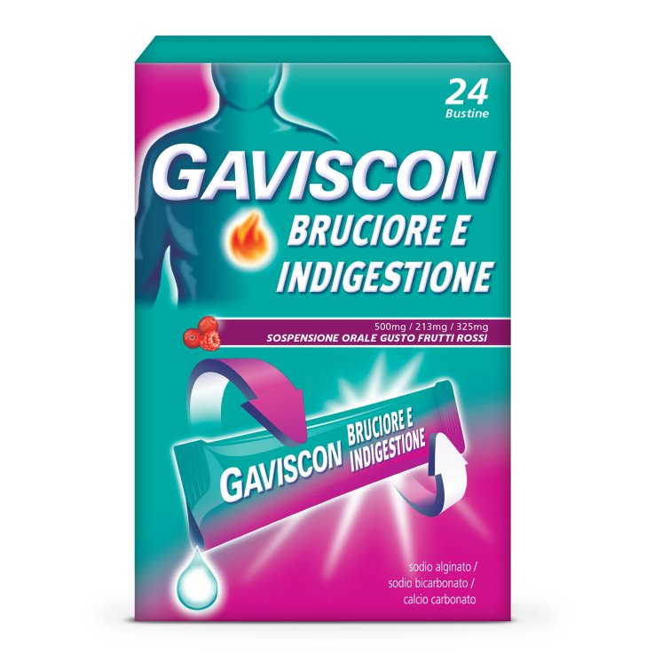Gaviscon Bruciore e Indigestione 24 Bustine 10 ml
