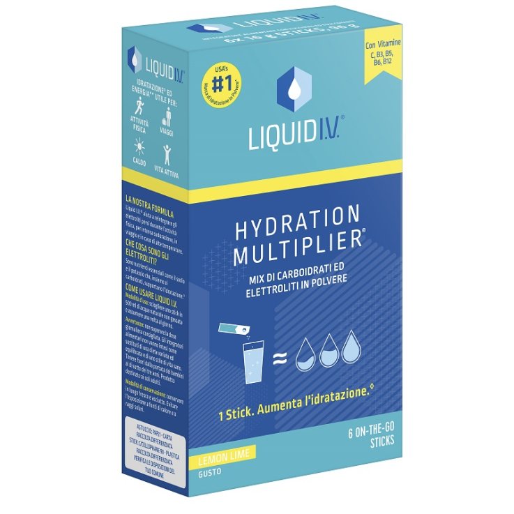 Liquid I.V. Hydration Multiplier Lemon Lime &ndash; 6 Stick