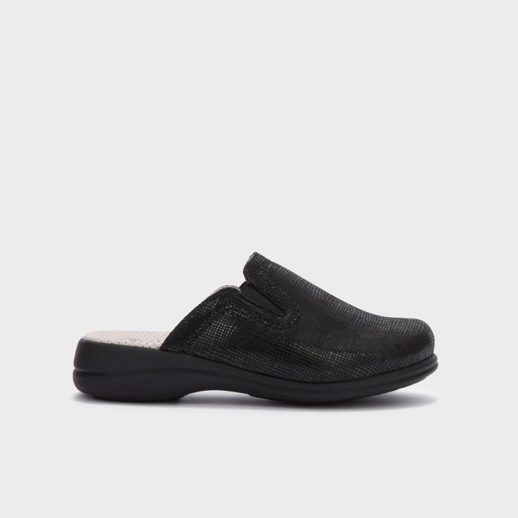 Scholl New Toffee Print Microfibre Black | Pantofole Donna Memory Cushion&reg; 39