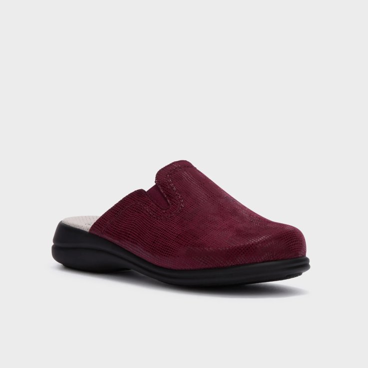Scholl New Toffee Print Microfibre Bordeaux | Pantofole Donna Memory Cushion&reg; 38