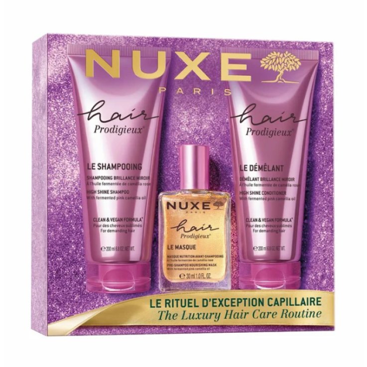 NUXE Hair Prodigieux Le Rituel d'Exception Capillaire &ndash; Cofanetto Regalo 3 Prodotti 2026