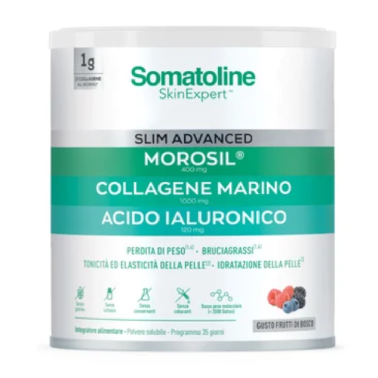 Somatoline Slim Advanced 275 g | Integratore per il Controllo del Peso con Morosil&reg;, Collagene e Acido Ialuronico