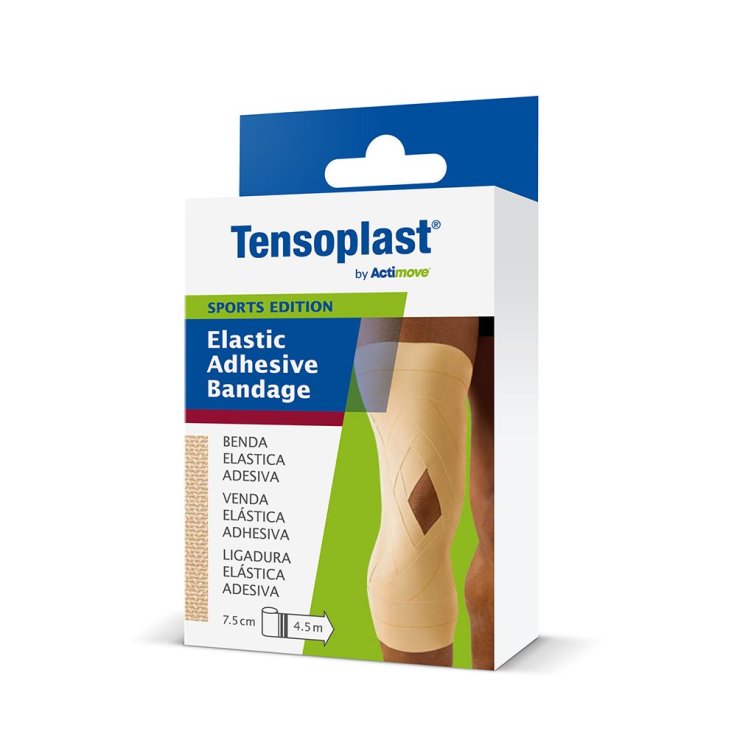 Actimove Tensoplast 7,5 cm x 4,5 m | Benda Elastica Autoadesiva con Ossido di Zinco Actimove Tensoplast 7,5 cm x 4,5 m | Benda Elastica Autoadesiva con Ossido di Zinco