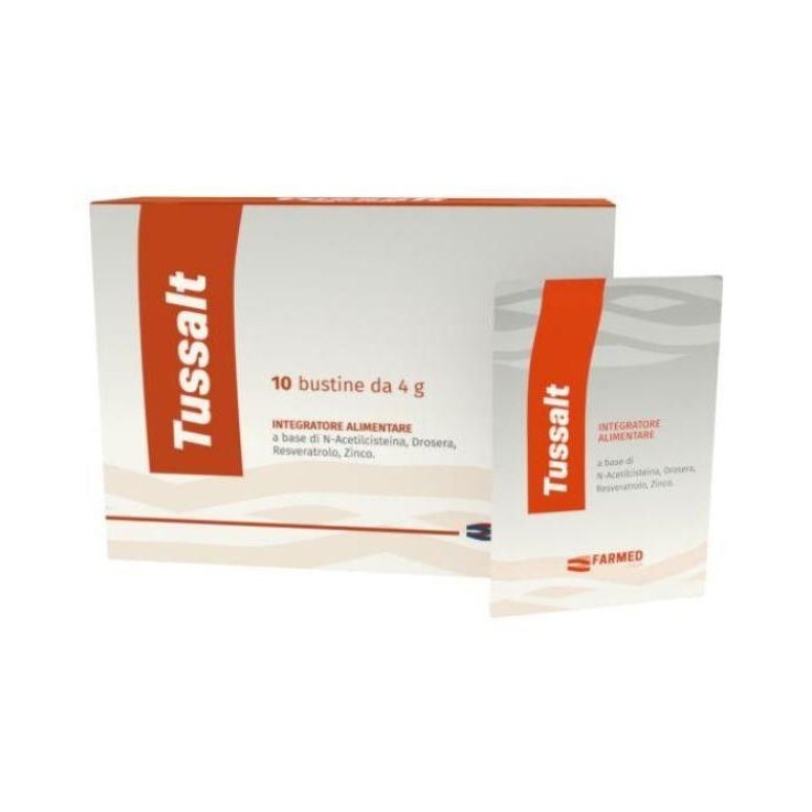 Tussalt 10 Bustine | Integratore Alimentare per Tosse e Benessere delle Vie Respiratorie