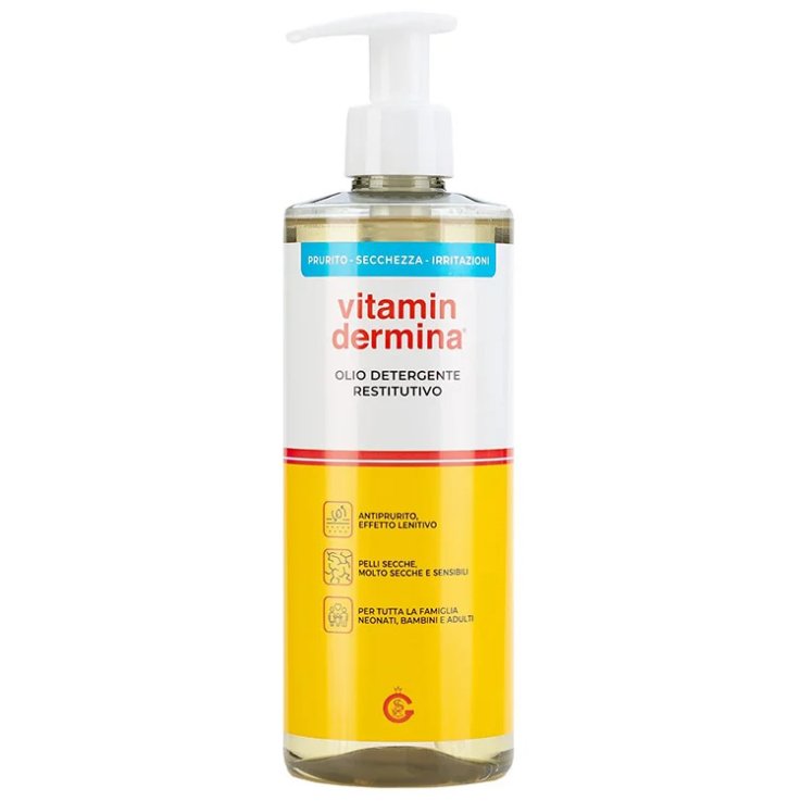 Vitamindermina Olio Detergente 1 Litro &ndash; Detergente Delicato per Pelli Sensibili e Secche