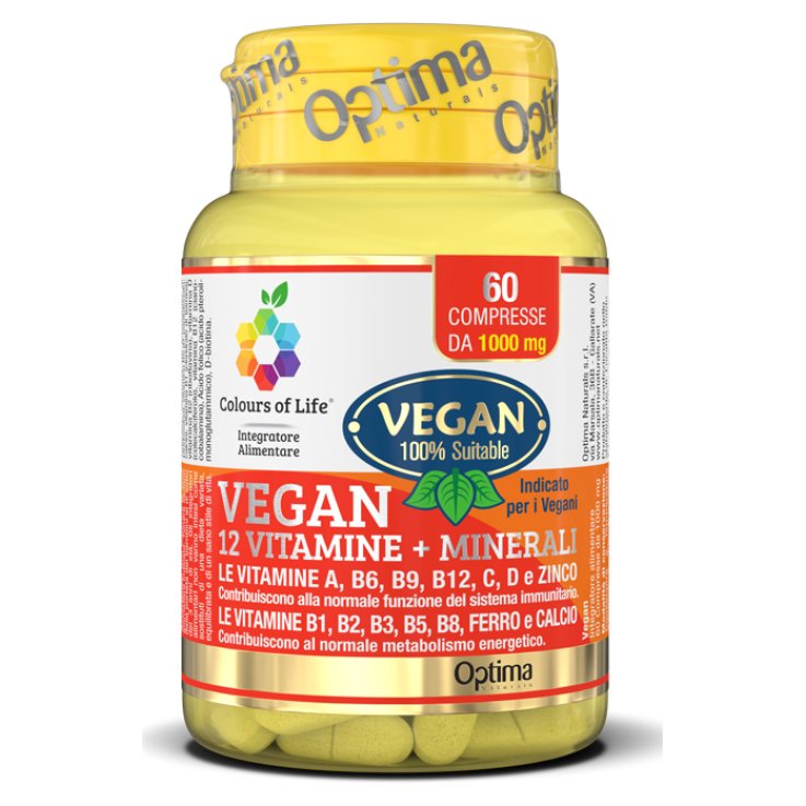 VEGAN 12 VIT+MIN 60CPR OPTIMA NA