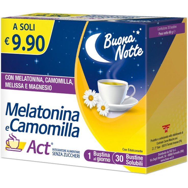 MELATONINA ACT+CAMOMILLA 30BST