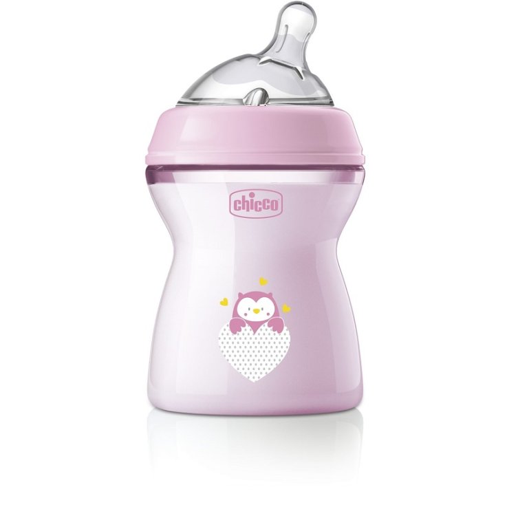 CHI BIB NAT FEEL 2M+ ROSA 250ML