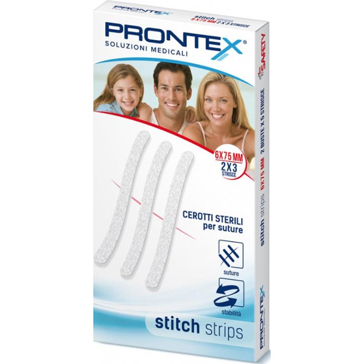 PRONTEX STITCH STRIPS 6X75 6PZ